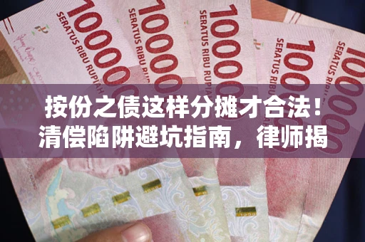 武汉按份之债这样分摊才合法！清偿陷阱避坑指南，律师揭秘关键条款