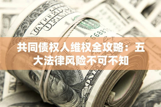 武汉共同债权人维权全攻略：五大法律风险不可不知