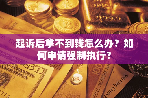 武汉起诉后拿不到钱怎么办？如何申请强制执行？