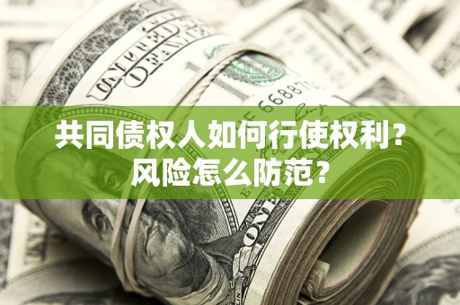武汉共同债权人如何行使权利？风险怎么防范？