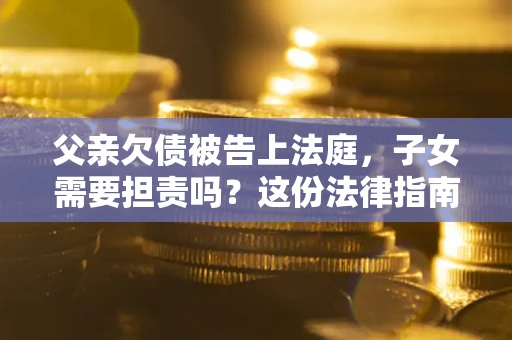 武汉父亲欠债被告上法庭，子女需要担责吗？这份法律指南必须看完
