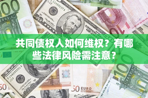 武汉共同债权人如何维权？有哪些法律风险需注意？