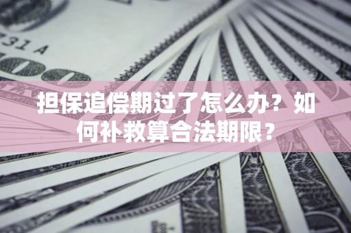 武汉担保追偿期过了怎么办？如何补救算合法期限？