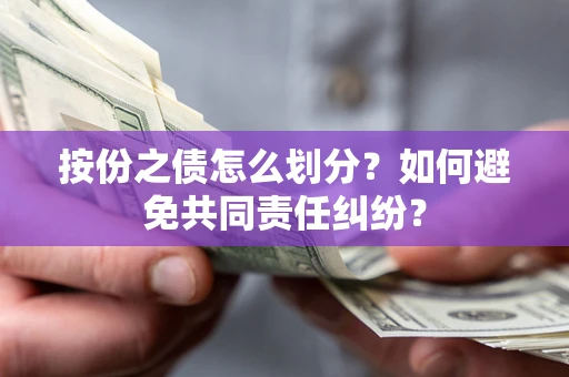 武汉按份之债怎么划分？如何避免共同责任纠纷？