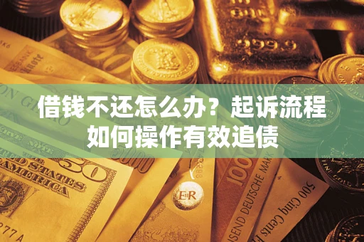 武汉借钱不还怎么办？起诉流程如何操作有效追债