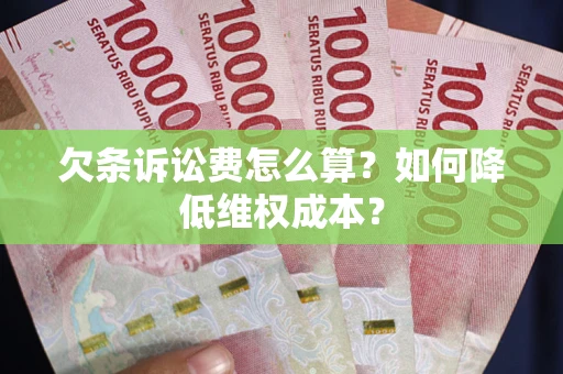 武汉欠条诉讼费怎么算？如何降低维权成本？