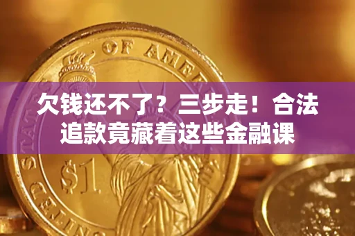 武汉欠钱还不了？三步走！合法追款竟藏着这些金融课