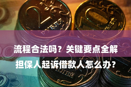 武汉

担保人起诉借款人怎么办？流程合法吗？关键要点全解析