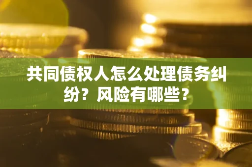 武汉共同债权人怎么处理债务纠纷？风险有哪些？