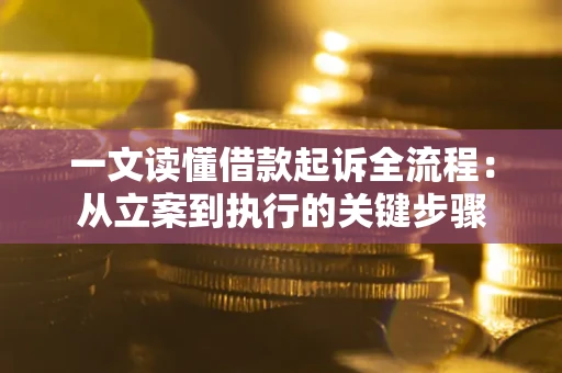 武汉一文读懂借款起诉全流程：从立案到执行的关键步骤