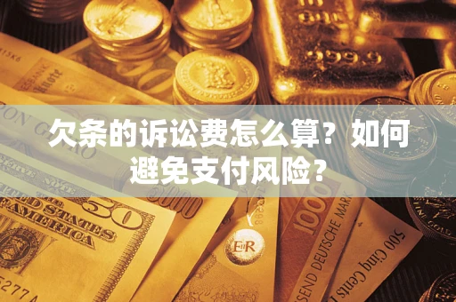 武汉欠条的诉讼费怎么算？如何避免支付风险？