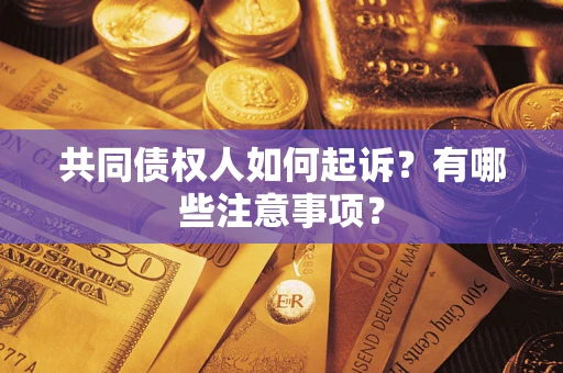 武汉共同债权人如何起诉？有哪些注意事项？