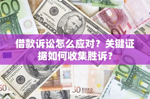 武汉借款诉讼怎么应对？关键证据如何收集胜诉？