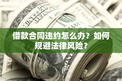 武汉借款合同违约怎么办？如何规避法律风险？