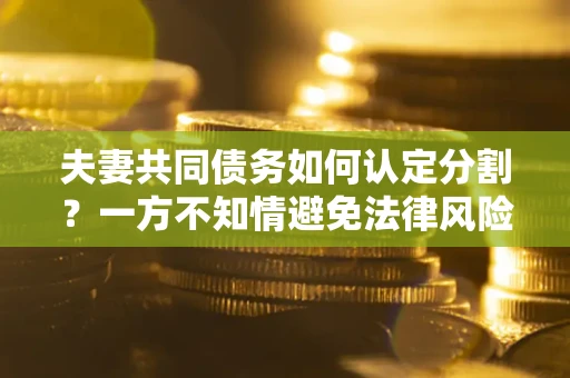 武汉夫妻共同债务如何认定分割？一方不知情避免法律风险必看！